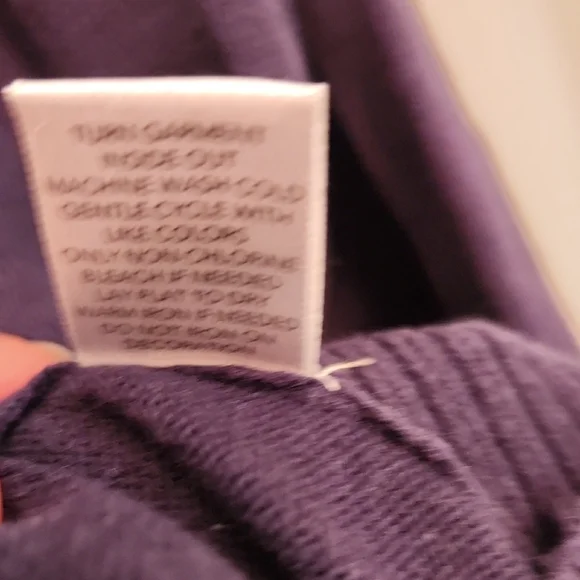 Christopher & Banks Navy Blue Cardigan with White Floral Accents - Picture 5 of 9